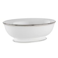Lenox Pearl Platinum Bone China Open Vegetable Bowl Lenox Pearl Platinum Bone China Open Vegetable Bowl