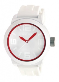 Kenneth Cole Reaction Men's RK1241 Triple White Red Details Watch Kenneth Cole Reaction Men's RK1241 Triple White Red Details Watch