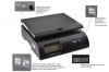 Weighmax 2822-75LB postal shipping scale, Battery and AC Adapter Included