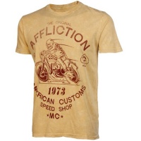Affliction AC Racer T-Shirt - Yellow Lava Wash Affliction AC Racer T-Shirt - Yellow Lava Wash