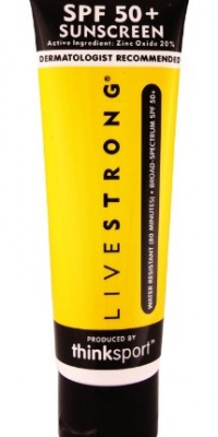 Thinksport Livestrong Sunscreen SPF 50+, Water Resistant, 3 ounces Thinksport Livestrong Sunscreen SPF 50+, Water Resistant, 3 ounces