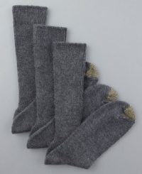 Our most popular sock! A soft, stretchy treat for your more casual days. Ribbed texture all over. Three pairs to a pack. Our most popular sock! A soft, stretchy treat for your more casual days. Ribbed texture all over. Three pairs to a pack.