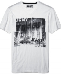 DKNY Jeans themes its True Billboard T-shirt with gritty, big-city glamour. DKNY Jeans themes its True Billboard T-shirt with gritty, big-city glamour.