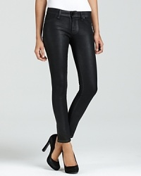 A slick coated wash adds tough-girl allure to these DL1961 legging jeans. A slick coated wash adds tough-girl allure to these DL1961 legging jeans.