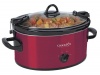 Crock-Pot SCCPVL600-R Cook' N Carry 6-Quart Oval Manual Portable Slow Cooker, Red