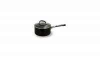 Simply Calphalon Enamel 2 Quart Saucepan with Cover, Black Simply Calphalon Enamel 2 Quart Saucepan with Cover, Black
