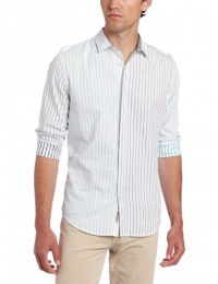 Calvin Klein Jeans Men's Seismic Stripe Long Sleeve Woven Shirt Calvin Klein Jeans Men's Seismic Stripe Long Sleeve Woven Shirt