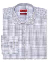 HUGO brings a slim fit and subtle check pattern to the office with this premier dress shirt, crafted in cool, crisp cotton for superior comfort. HUGO brings a slim fit and subtle check pattern to the office with this premier dress shirt, crafted in cool, crisp cotton for superior comfort.