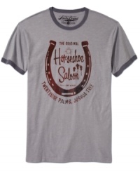 The lucky one. This t-shirt from Lucky Brand Jeans will be a ringer in your casual wardrobe. The lucky one. This t-shirt from Lucky Brand Jeans will be a ringer in your casual wardrobe.