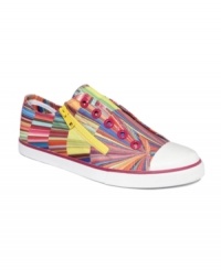 Colorful patterns take the cake. With so many colorful hues, Nine West's Femmr Low 2000 sneakers bring out the best in everything in your wardrobe. Colorful patterns take the cake. With so many colorful hues, Nine West's Femmr Low 2000 sneakers bring out the best in everything in your wardrobe.