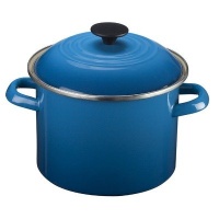 Le Creuset Enamel-on-Steel 6-Quart Covered Stockpot, Marseille Le Creuset Enamel-on-Steel 6-Quart Covered Stockpot, Marseille