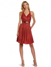 Suzi Chin Women's Halter Sleeveless Dress Suzi Chin Women's Halter Sleeveless Dress