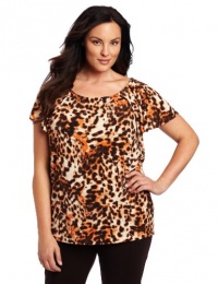 Anne Klein Women's Animal Print Top Anne Klein Women's Animal Print Top
