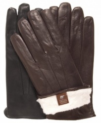 Men's Our Bestselling Italian Rabbit Fur Gloves By Fratelli Orsini Everyday