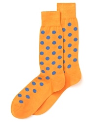Sneak some fun color into your day with a pair of polka dot socks from Paul Smith. Sneak some fun color into your day with a pair of polka dot socks from Paul Smith.