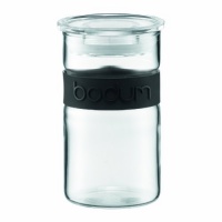 Bodum Presso 8-Ounce Glass Storage Jar, Black Bodum Presso 8-Ounce Glass Storage Jar, Black