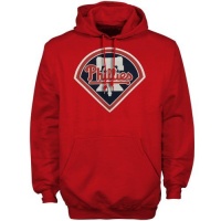 MLB Majestic Philadelphia Phillies Red Cooperstown Felt Tek Patch Hoodie Sweatshirt MLB Majestic Philadelphia Phillies Red Cooperstown Felt Tek Patch Hoodie Sweatshirt