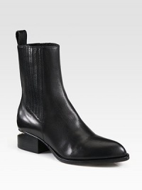 Undeniable street-smart leather silhouette, with a modern inverted heel and elastic gores for easy on and off access. Stacked heel with metal insert, 1½ (40mm)Leather upper with elastic goresPull-on styleLeather liningRubber solePadded insoleImported Undeniable street-smart leather silhouette, with a modern inverted heel and elastic gores for easy on and off access. Stacked heel with metal insert, 1½ (40mm)Leather upper with elastic goresPull-on styleLeather liningRubber solePadded insoleImported