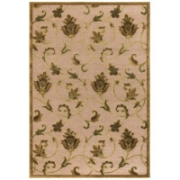 Couristan 1227/0130 PAVE Petal Vine 45-Inch by 62-Inch Chenille Area Rug, Ivory/Antique Gold Couristan 1227/0130 PAVE Petal Vine 45-Inch by 62-Inch Chenille Area Rug, Ivory/Antique Gold