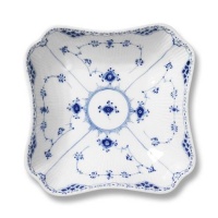 Royal Copenhagen Blue Fluted Half Lace Square Dish Royal Copenhagen Blue Fluted Half Lace Square Dish
