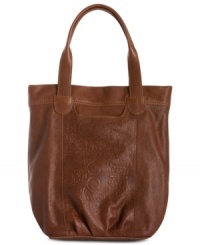 Designed with you day-trippers in mind, this go-anywhere, ultra-roomy carryall from Lucky Brand makes the journey even better. Sumptuous, paisley-embossed leather, delicate detail stitching and well-organized interior is the perfect pairing of fashion and function. Designed with you day-trippers in mind, this go-anywhere, ultra-roomy carryall from Lucky Brand makes the journey even better. Sumptuous, paisley-embossed leather, delicate detail stitching and well-organized interior is the perfect pairing of fashion and function.