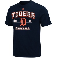 Detroit Tigers Navy Past Time Original T-Shirt Detroit Tigers Navy Past Time Original T-Shirt
