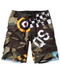 Recruit these camouflage shorts from Quiksilver to be part of your all-summer arsenal. Recruit these camouflage shorts from Quiksilver to be part of your all-summer arsenal.