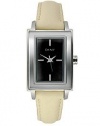 DKNY 3-Hand Silver-Tone Rectangle Tank Women's watch #NY8772