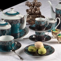 Philippe Deshoulieres Dhara Peacock Tea Saucer