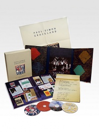 Paul Simon's groundbreaking, Grammy-winning album Graceland continues to influence and inspire generations of music fans. This deluxe box set celebrates the pivotal album's 25th anniversary with bonus tracks, concert footage, video clips, a documentary film and more.2-CD/2-DVD packageTwo books featuring new and archival photos & moreCollectible posterMade in USA Paul Simon's groundbreaking, Grammy-winning album Graceland continues to influence and inspire generations of music fans. This deluxe box set celebrates the pivotal album's 25th anniversary with bonus tracks, concert footage, video clips, a documentary film and more.2-CD/2-DVD packageTwo books featuring new and archival photos & moreCollectible posterMade in USA
