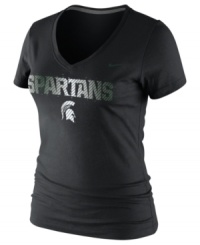 Female Jocks Rule! Display your pride wearing this tee showcasing the Michigan State Spartans by Nike. Female Jocks Rule! Display your pride wearing this tee showcasing the Michigan State Spartans by Nike.
