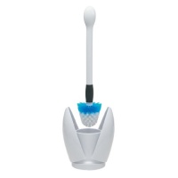 OXO Good Grips Toilet Brush and Canister, White OXO Good Grips Toilet Brush and Canister, White