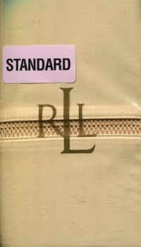 Lauren By Ralph Lauren Almond Standard Pillowcases ~ Regent Sateen Lauren By Ralph Lauren Almond Standard Pillowcases ~ Regent Sateen
