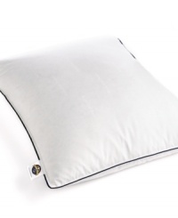 Sleep soundly with the comfort of Pacific Coast's EvenRest pillow, featuring patented tri-channel construction for even fill distribution. A 300-thread count Barrier Weave™ cotton cover keeps the soft down feathers from sneaking out. Finished with blue cording along the edges. Sleep soundly with the comfort of Pacific Coast's EvenRest pillow, featuring patented tri-channel construction for even fill distribution. A 300-thread count Barrier Weave™ cotton cover keeps the soft down feathers from sneaking out. Finished with blue cording along the edges.