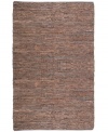 Olé! Spice up your decor with the gorgeously festive style of the Matador rug from St. Croix. Durable leather strips in warm, earthy hues are meticulously hand woven with fine cotton strands, resulting in a beautiful, rustic texture and natural braided pattern that accents even the most eclectic decor.