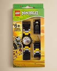 The masters of spinjitzu are here! LEGO® have created another iconic watch tied to the fantastic LEGO® series, Ninjago™! This watch comes with multi-colored, interchangeable links and an easy-to-read watch face that is not only exciting but also comfortable and durable. The masters of spinjitzu are here! LEGO® have created another iconic watch tied to the fantastic LEGO® series, Ninjago™! This watch comes with multi-colored, interchangeable links and an easy-to-read watch face that is not only exciting but also comfortable and durable.