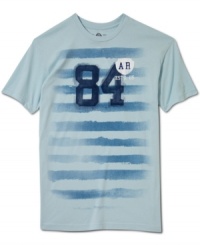 Enter the stripe zone. This t-shirt from American Rag will be a weekend winner. Enter the stripe zone. This t-shirt from American Rag will be a weekend winner.