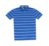 Tommy Hilfiger Men Fashion Double Stripe Custom Fit Logo Polo T-shirt