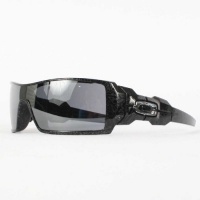 Oakley Oil Rig in Polished Black w/Ghost Text / Black Iridium Sunglasses (24-058) Oakley Oil Rig in Polished Black w/Ghost Text / Black Iridium Sunglasses (24-058)