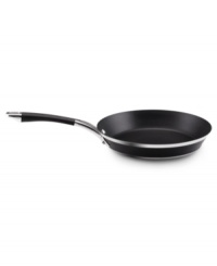 Add your ingredients and let the pan do the rest. A must-have in any kitchen, the Anolon Ultra Clad nonstick skillet is expertly crafted from three layers of metal: a thick inner core of quick and even heating aluminum is sandwiched between gleaming stainless steel. Limited lifetime warranty. Add your ingredients and let the pan do the rest. A must-have in any kitchen, the Anolon Ultra Clad nonstick skillet is expertly crafted from three layers of metal: a thick inner core of quick and even heating aluminum is sandwiched between gleaming stainless steel. Limited lifetime warranty.