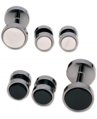 Finish off your polished look with these cufflinks from Kenneth Cole. Finish off your polished look with these cufflinks from Kenneth Cole.