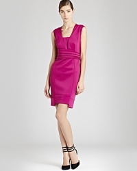 Wrapped up in one chic package, the REISS Tali dress features a defining pleated waist and contoured seaming for a flattering fit. Wrapped up in one chic package, the REISS Tali dress features a defining pleated waist and contoured seaming for a flattering fit.