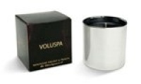 Voluspa Clear Glass Candle Makassar Ebony & Peach, 5oz glass Voluspa Clear Glass Candle Makassar Ebony & Peach, 5oz glass