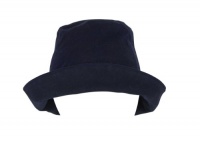 Rachel Comey Womens Navy Blue Waxed Barrel Cotton Hat OS