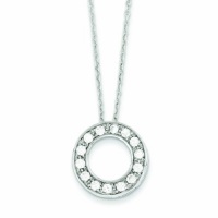 Genuine .925 Sterling Silver Cz Circle Necklace 16 Inch Length 2.4 Grams. 100% Satisfaction Guaranteed. Genuine .925 Sterling Silver Cz Circle Necklace 16 Inch Length 2.4 Grams. 100% Satisfaction Guaranteed.
