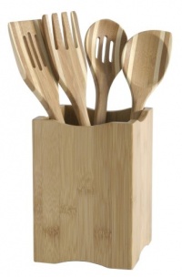 Lipper International Bamboo Tool Set with 4 Bamboo two-Tone Tools Lipper International Bamboo Tool Set with 4 Bamboo two-Tone Tools