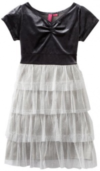 Hype Girls 7-16 Coco Dress, Gun Metal, 7 Hype Girls 7-16 Coco Dress, Gun Metal, 7