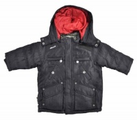Akademiks Infant Boys Black Snorkel Outerwear Coat Akademiks Infant Boys Black Snorkel Outerwear Coat