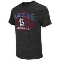 MLB St. Louis Cardinals Electric Atmosphere Short Sleeve Crew Neck Melange Tee Men's MLB St. Louis Cardinals Electric Atmosphere Short Sleeve Crew Neck Melange Tee Men's