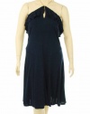 Lauren Ralph Lauren The Cliffs Chain Halter Dress Lighthouse Navy 16